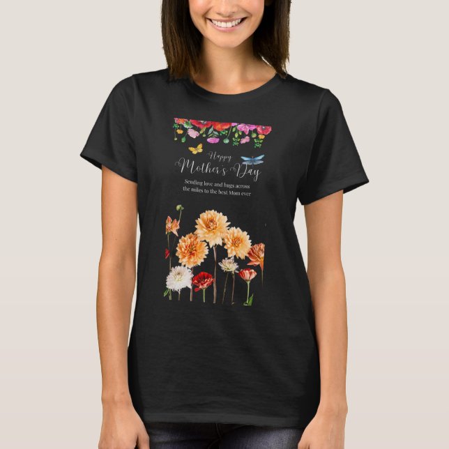 Camiseta Día de la Madre - Amor a través de las millas (Anverso)