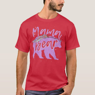 Camiseta Día de la Madre animal lindo oso familia mamá oso