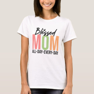 Camiseta Día de la Madre Blessed Mama Boho