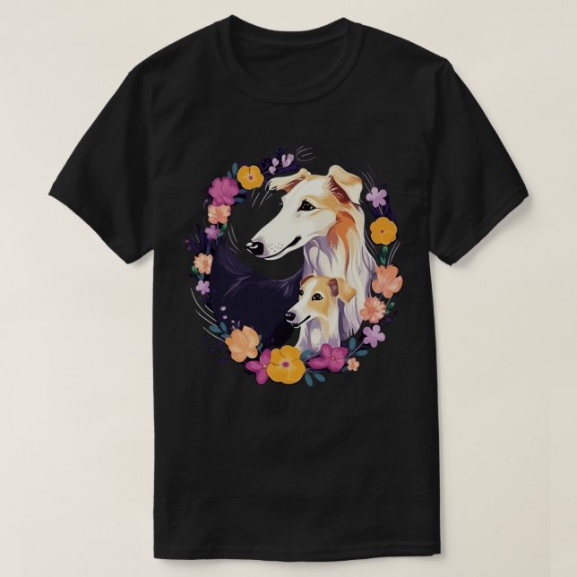 Camiseta Día de la Madre Borzoi (Diseño del anverso)