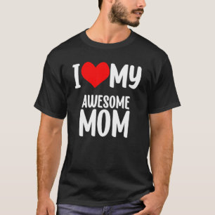 Camiseta Día de la Madre Corazón Rojo con Amor Amo a Mi Mam