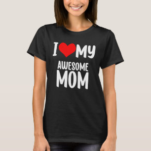 Camiseta Día de la Madre Corazón Rojo con Amor Amo a Mi Mam