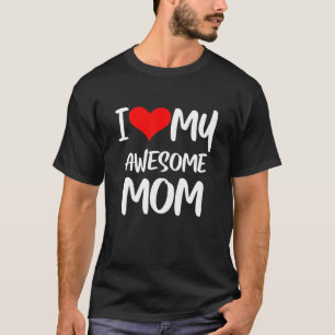 Camiseta Día de la Madre Corazón Rojo con Amor Amo a Mi Mam