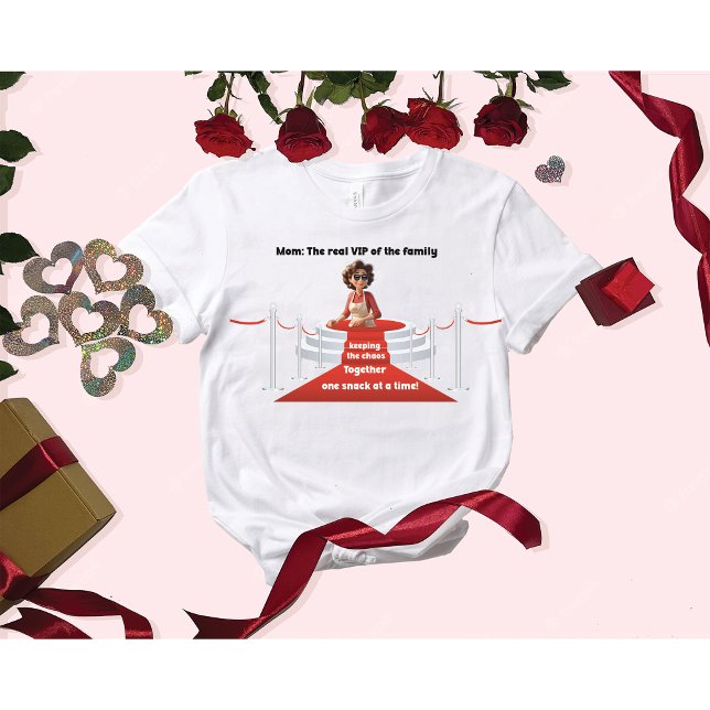 Camiseta Día de la Madre creativo divertido refrigerio VIP  (Subido por el creador)