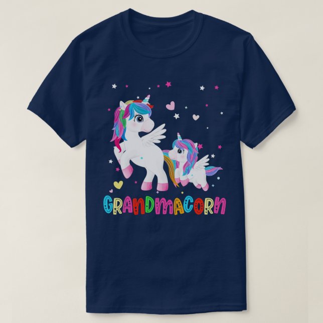 Camiseta Día de la Madre de abuela de Unicorn (Diseño del anverso)