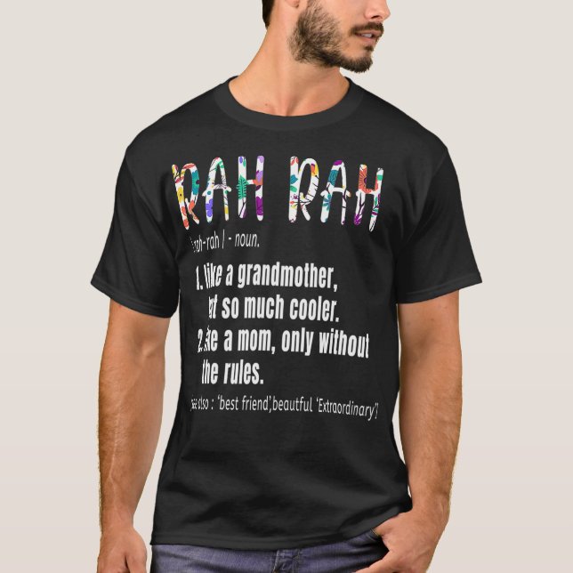 Camiseta DÍA DE LA MADRE de definición RAH RAH regalo de cu (Anverso)