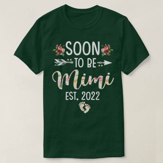 Camiseta Día de la Madre De Flores De Mimi Est 2022 (Diseño del anverso)