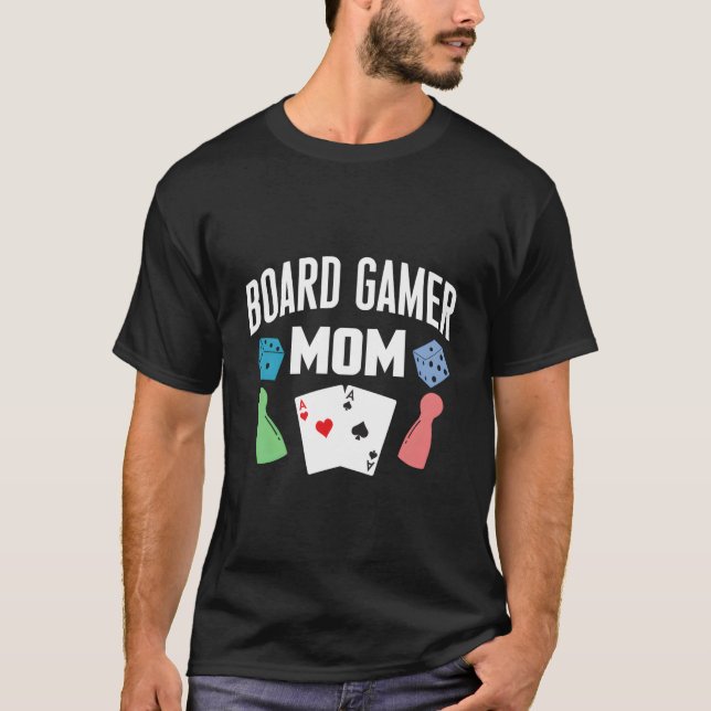 Camiseta Día de la Madre de juegos de tablero de tablero de (Anverso)