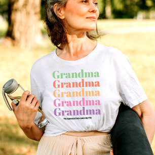 Camiseta Día de la Madre de la Abuela GrandKids