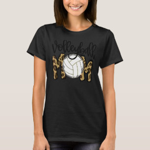 Camiseta Día de la madre de la madre del leopardo del volei
