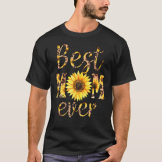 Camiseta Día de la Madre de la Mejor Madre del Girasol