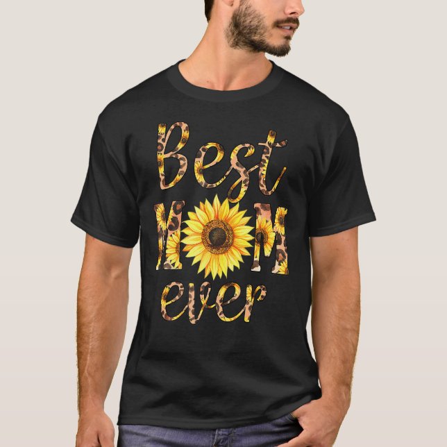 Camiseta Día de la Madre de la Mejor Madre del Girasol (Anverso)