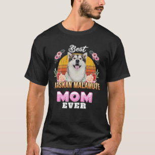 Camiseta Día de la Madre de la mejor madre malamuta de Alas