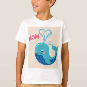 Camiseta Día de la Madre de los Delfines Florales