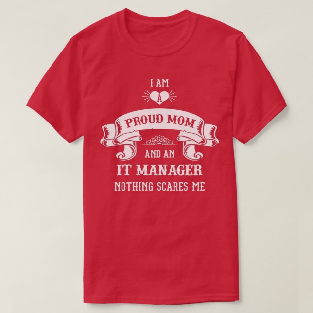 Camiseta DÍA DE LA MADRE de mamá de Administrador de TI (Diseño del anverso)