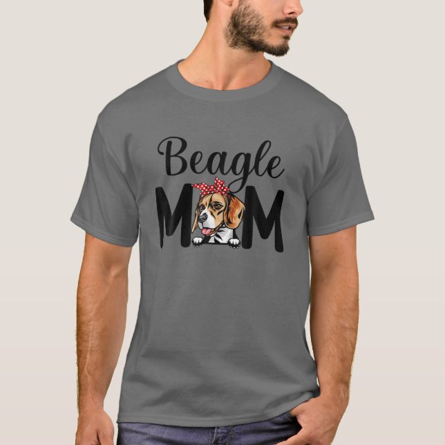 Camiseta Día de la Madre de mamá de Beagle Cute (Anverso)