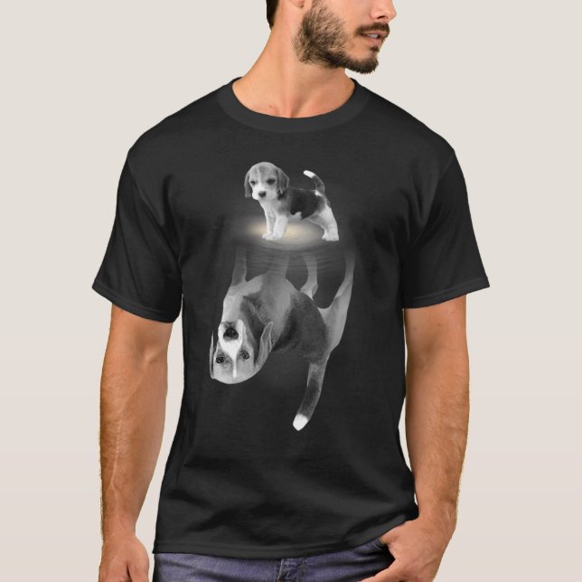 Camiseta Día de la Madre de mamá de perro de cute beagle (Anverso)
