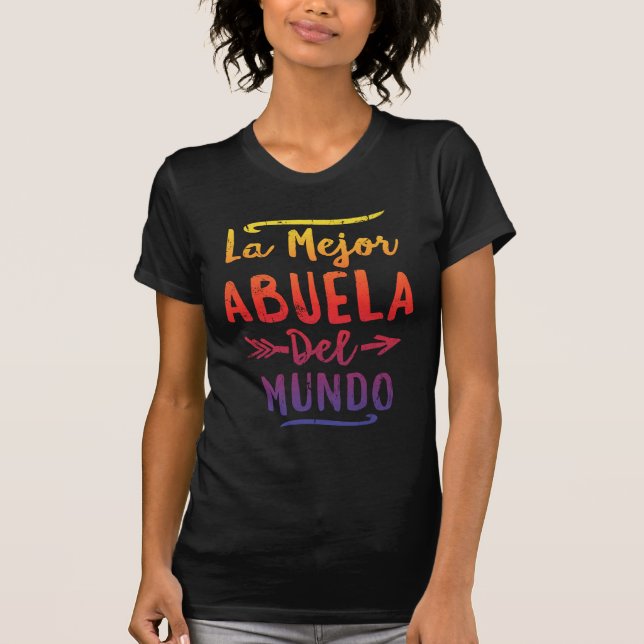 Camiseta Día de la Madre de Mejor Abuela Del Mundo Grandma (Anverso)