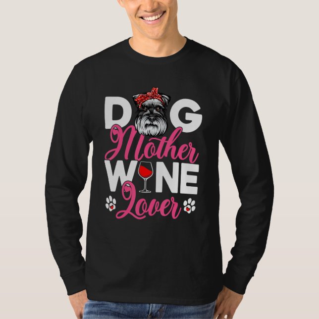 Camiseta Día de la madre de perro Schnauzer (Anverso)