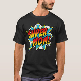 Camiseta Día de la madre de superheroína de historietas de
