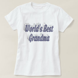 Camiseta Día de la Madre de texto gris de la abuela