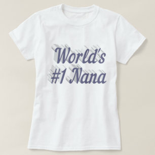 Camiseta Día de la Madre de texto gris de Nana