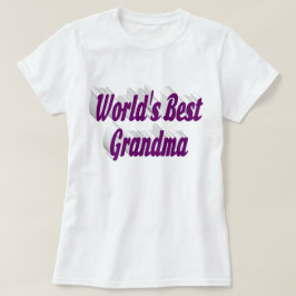 Camiseta Día de la Madre de texto púrpura de la abuela