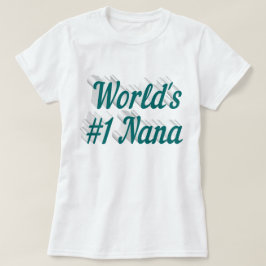 Camiseta Día de la Madre de texto verde de Nana