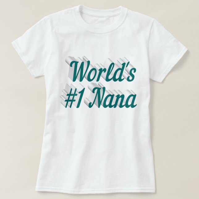 Camiseta Día de la Madre de texto verde de Nana (Diseño del anverso)