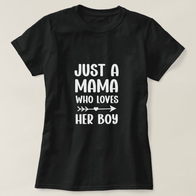 Camiseta Día de la Madre de traje de mamá hijo haciendo jue (Diseño del anverso)