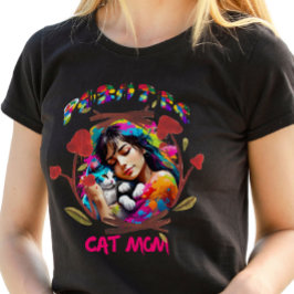 Camiseta Día de la madre de un gato pintador