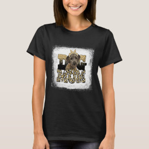Camiseta Día de la madre del lobo irlandés del leopardo occ