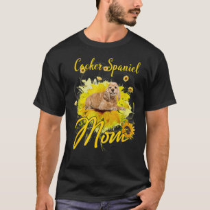 Camiseta Día de la madre del perro del perro del girasol