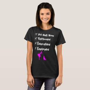 Camiseta Día de la Madre empleado educado tatuado mamá de