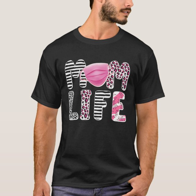 Camiseta Día de la Madre en la máscara de cuarentena de car (Anverso)
