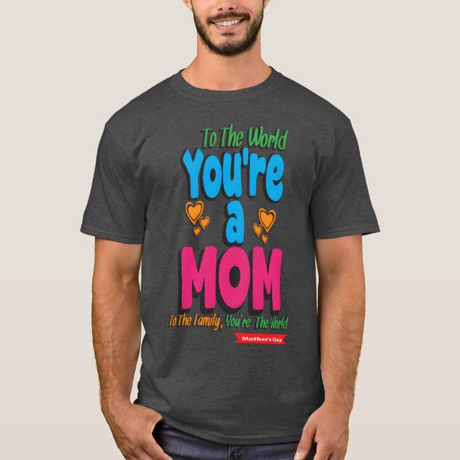 Camiseta Día de la Madre Feliz (Anverso)