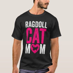 Camiseta Día de la Madre Gata Mamá Gato Ragdoll Gato Mamá