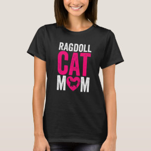 Camiseta Día de la Madre Gato Mamá Gato Ragdoll Gato Mamá