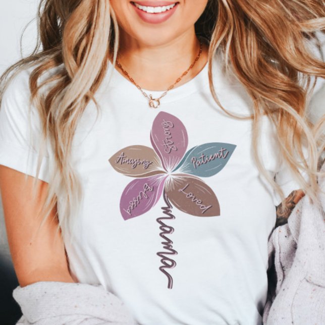 Camiseta Día de la madre Inspiradora floral (Subido por el creador)