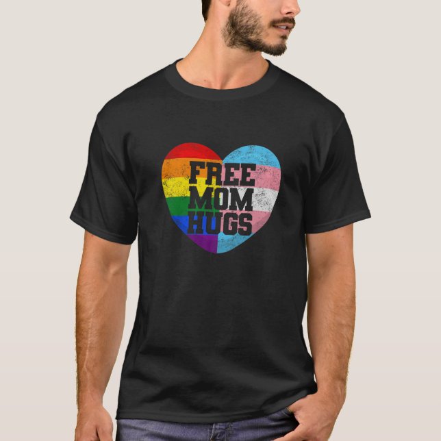 Camiseta Día de la madre LGBT: Mes del orgullo arcoiris lib (Anverso)