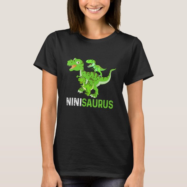 Camiseta Día de la Madre Ninisaurus T rex Dinosaur Funny Ni (Anverso)