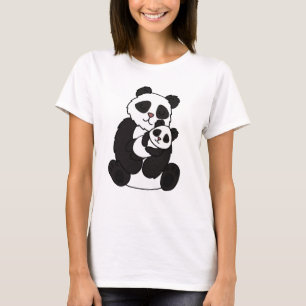 Camiseta Día de la Madre Panda Bear Love Moms Pandas