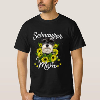 Camiseta Día de la Madre Perro Mujer Regalo de girasol Schn