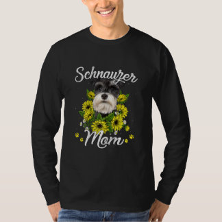 Camiseta Día de la Madre Perro Mujer Regalo de girasol Schn