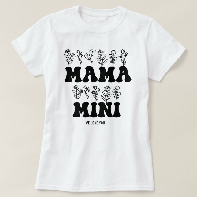 Camiseta Día de la Madre personalizado (Diseño del anverso)