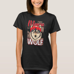 Camiseta Día de la Madre Predator Forest Animal Mama Wolf