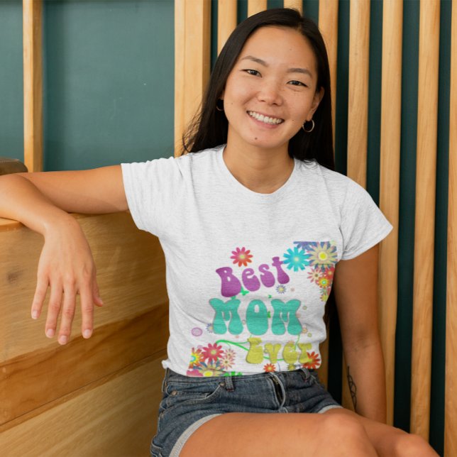 Camiseta Día de la Madre Retro Groovy Floral mejor Mamá de  (Subido por el creador)