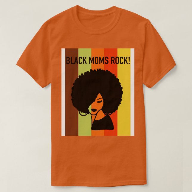 Camiseta Día de la Madre Rock de las mamás negras (Diseño del anverso)