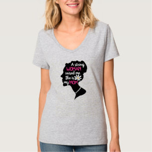 Camiseta Día de la madre rosa, una mujer fuerte inspiradora