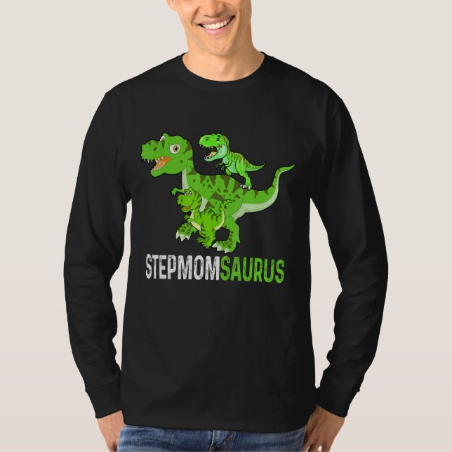 Camiseta Día de la Madre Stepmomsaurus T rex Dinosaur Funny (Anverso)